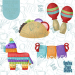 Cinco De Mayo Taco Cookie Cutter STL File Set for 3D Printing with Matching Printable PNG Images for Edible Ink Printers Including Eddie