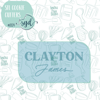 Clayton Plaque Cookie Cutter STL File for 3D Printing with Countless Possibilities!