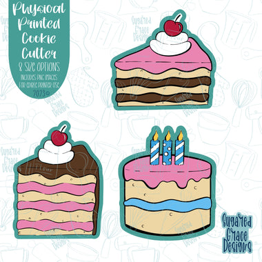 Comic Style Birthday Cake Set cookie cutter with png images for eddie