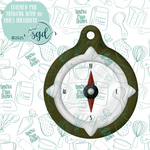 Compass Cutter STL File with PNG Images to Match - For 3D Printing and Edible Ink Printers