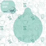 Compass Cutter STL File with PNG Images to Match - For 3D Printing and Edible Ink Printers