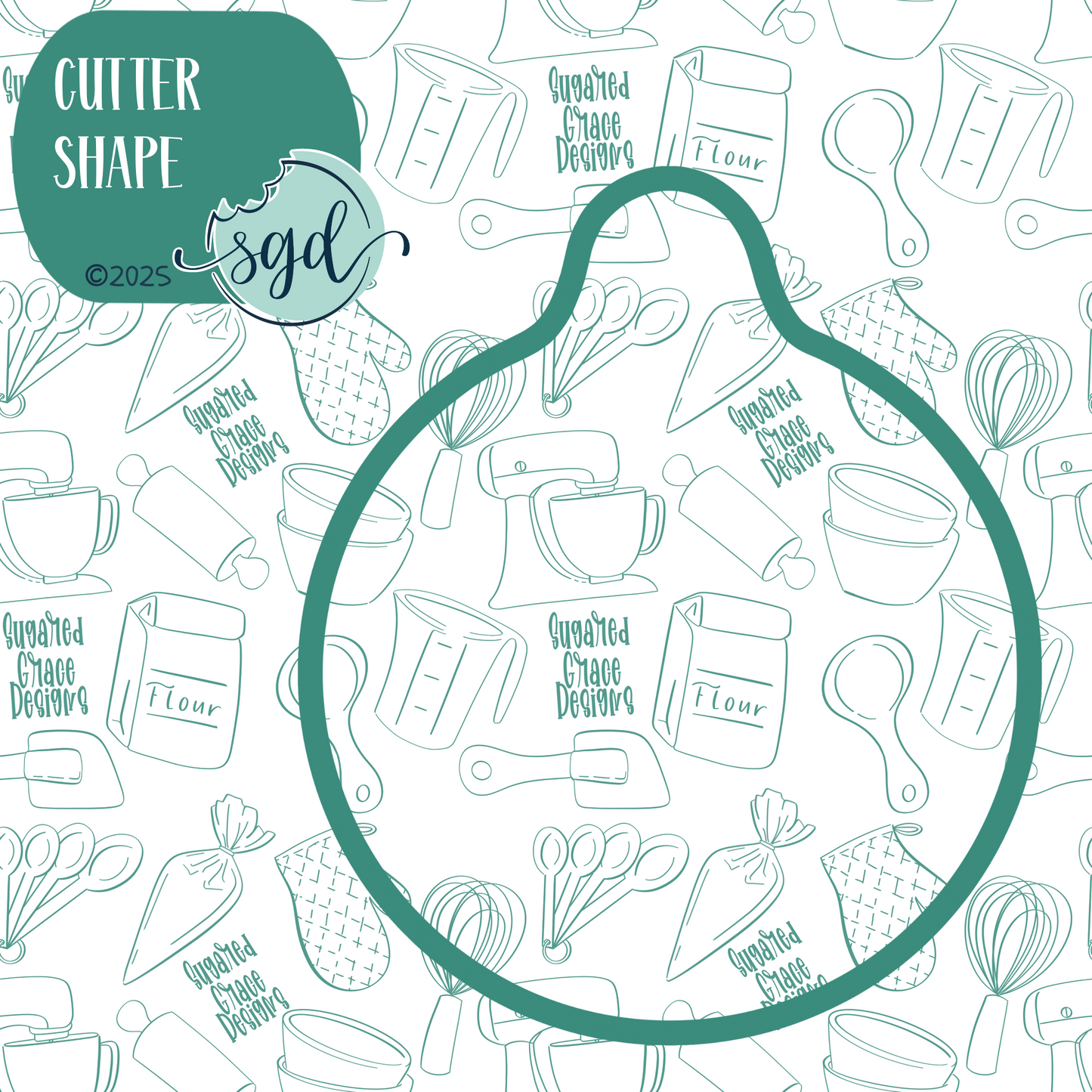 Compass Cookie Cutter with PNG Images to Match - Hand Drawn Graphics for Edible Ink Printers
