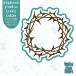 Crown of Thorns Easter Cookie Cutter with Matching PNG Images for Edible Ink Printers Including Eddie