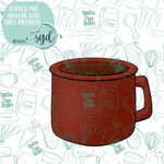 Cup Cutter STL File with PNG Images to Match - For 3D Printing and Edible Ink Printers