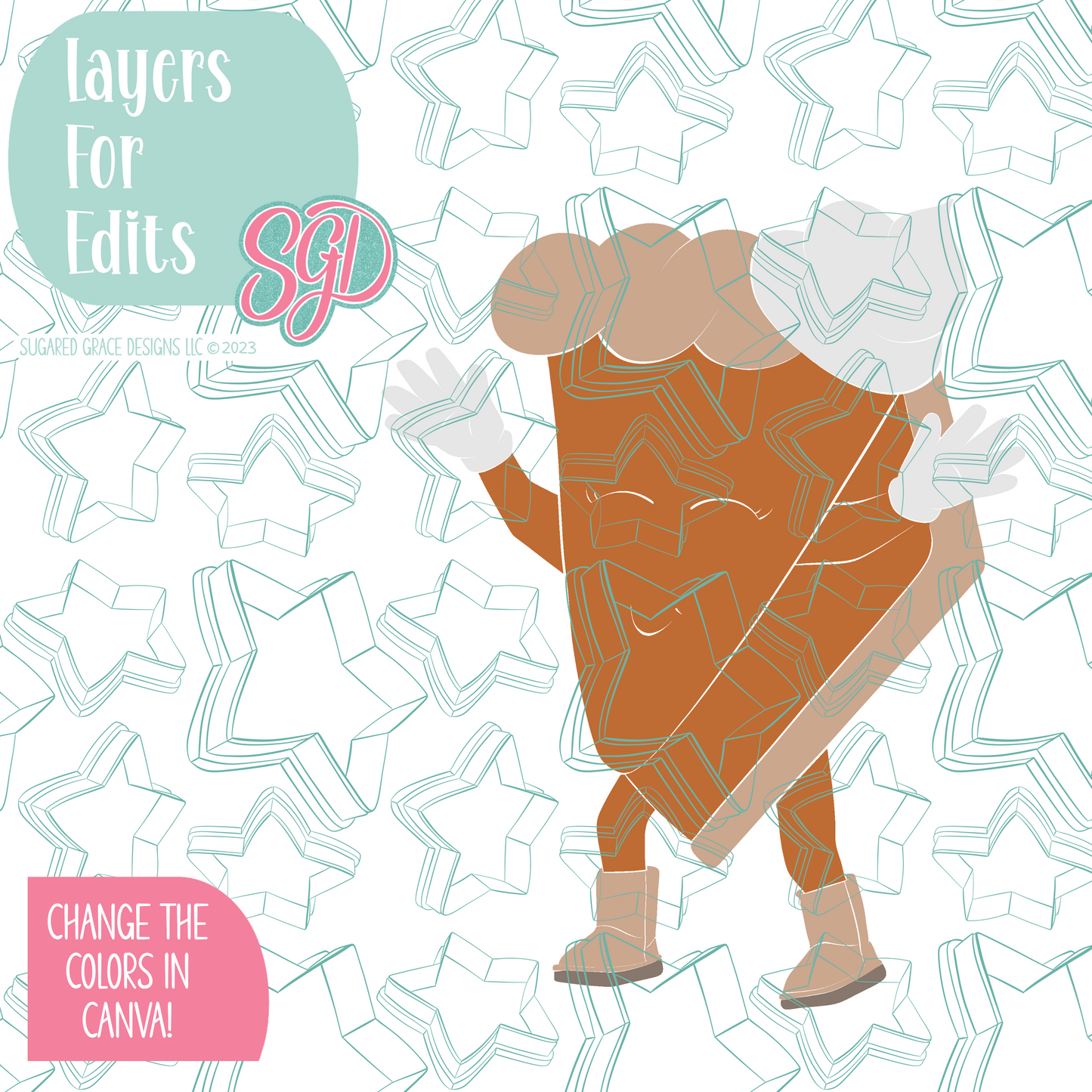 Dancing Pumpkin Pie slice Cookie Cutter STL File with PNG Images to Match - For 3D Printing and Edible Ink Printers