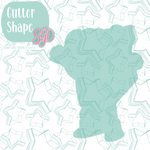 Dancing Pumpkin Pie slice Cookie Cutter STL File with PNG Images to Match - For 3D Printing and Edible Ink Printers