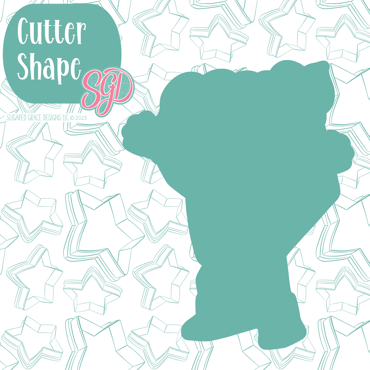 Dancing Pumpkin Pie Slice Cookie Cutter with PNG Images to Match - Hand Drawn Graphics for Edible Ink Printers
