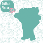 Dancing Pumpkin Pie Slice Cookie Cutter with PNG Images to Match - Hand Drawn Graphics for Edible Ink Printers