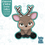 Deer cookie cutter with png images for edible ink printers including Eddie