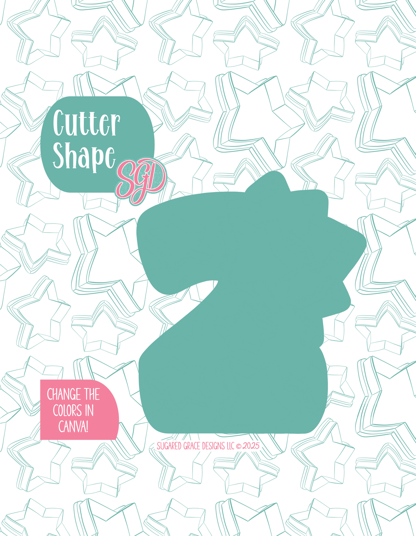 Dino 2 Cookie Cutter Plaque with matching PNG