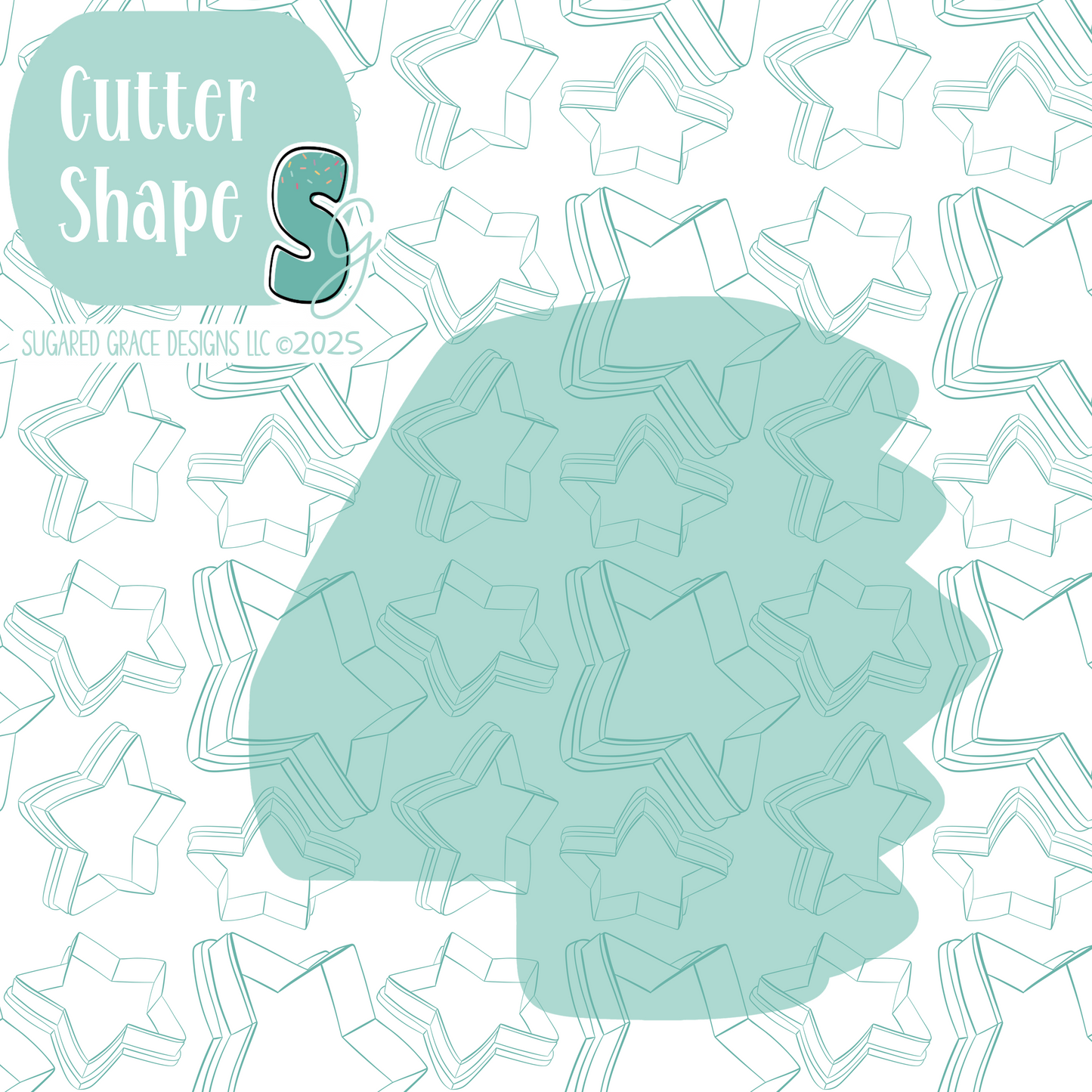 Dinosaur Themed Number 4 Cookie Cutter STL File with PNG Images to Match - For 3D Printing and Edible Ink Printers
