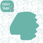Dino Number 4 Cookie Cutter with PNG Images to Match - Hand Drawn Graphics for Edible Ink Printers