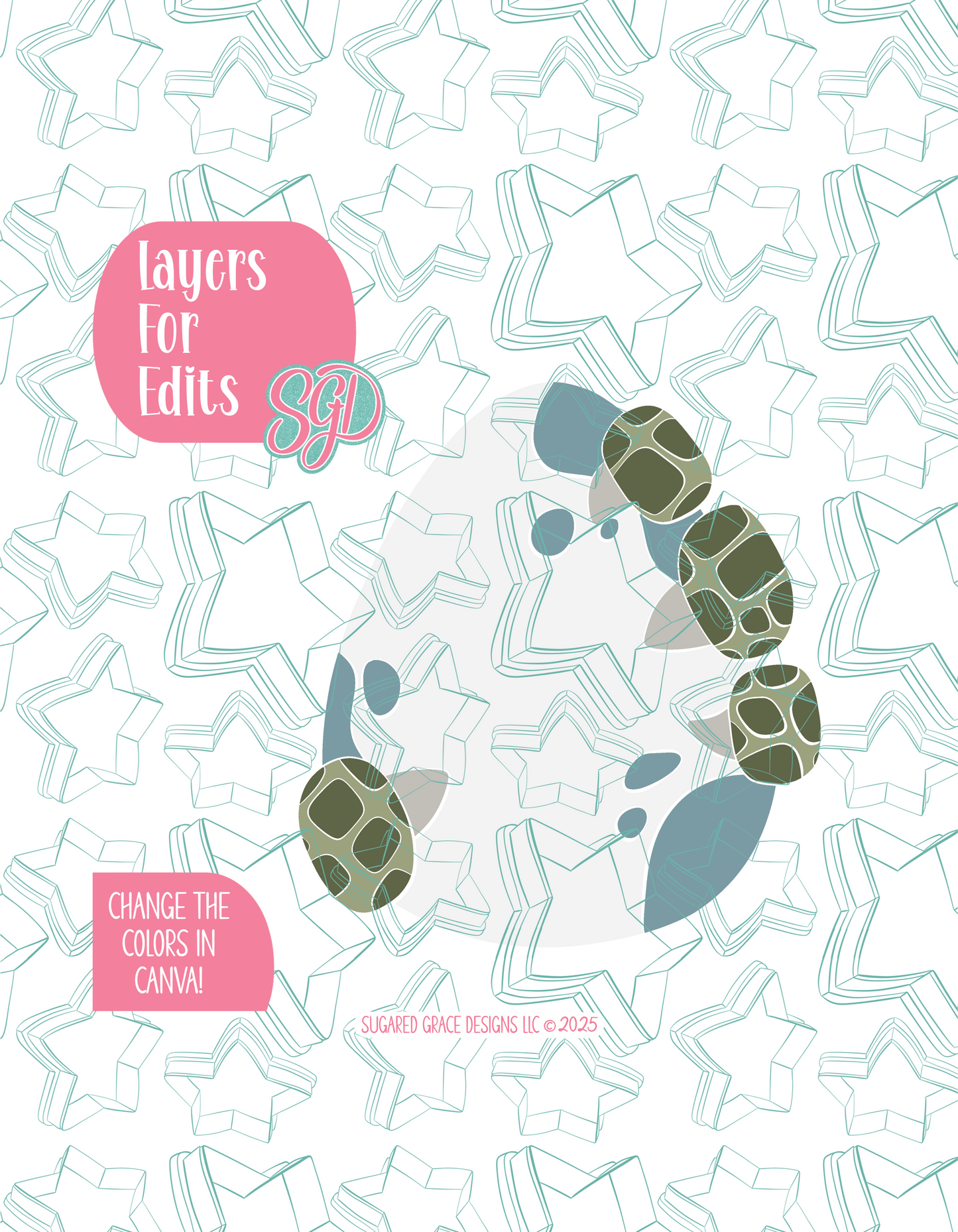 Dinosaur Egg PNG Image Set for Edible Ink Printers - Hand Drawn Editable Graphics