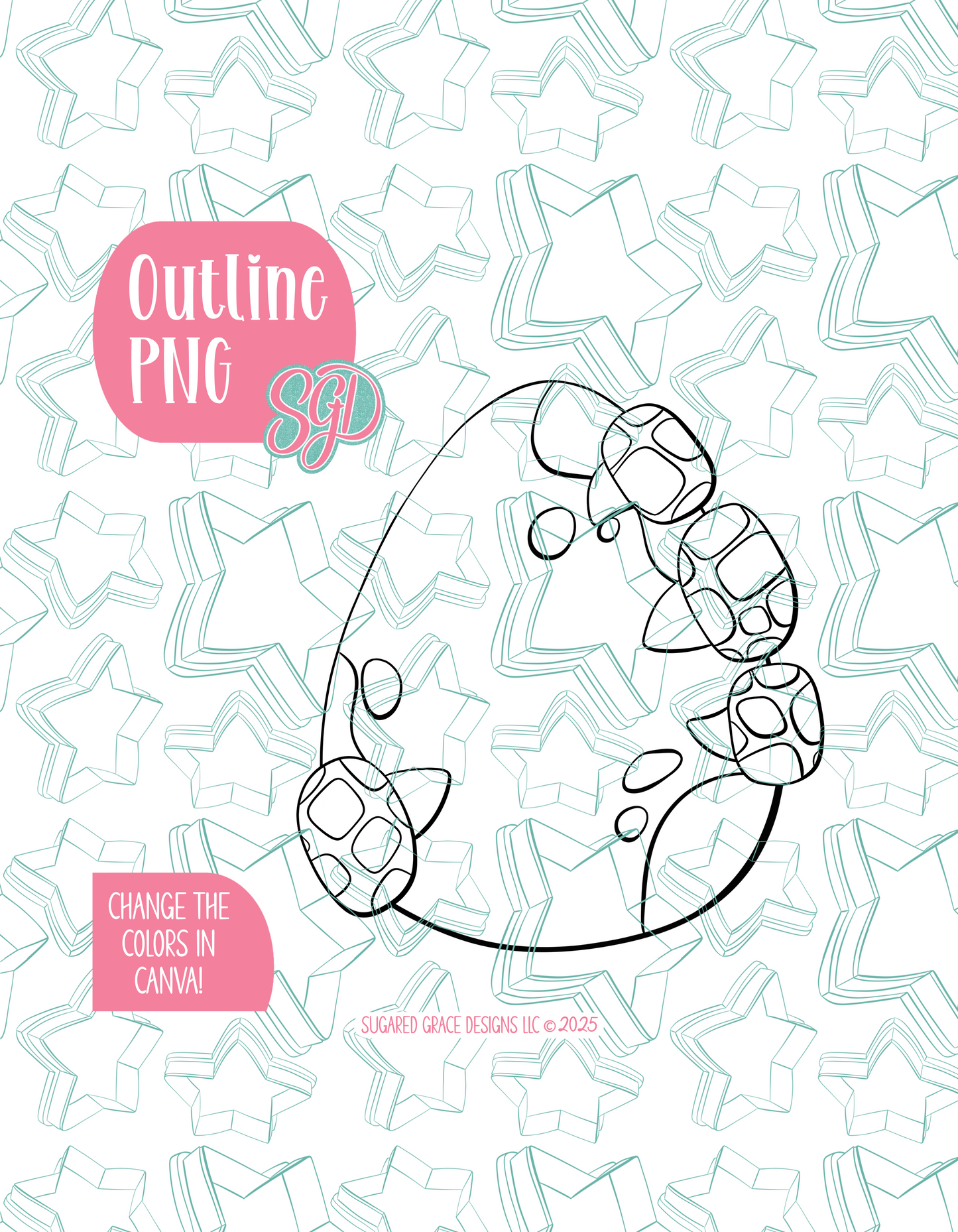 Dinosaur Egg PNG Image Set for Edible Ink Printers - Hand Drawn Editable Graphics