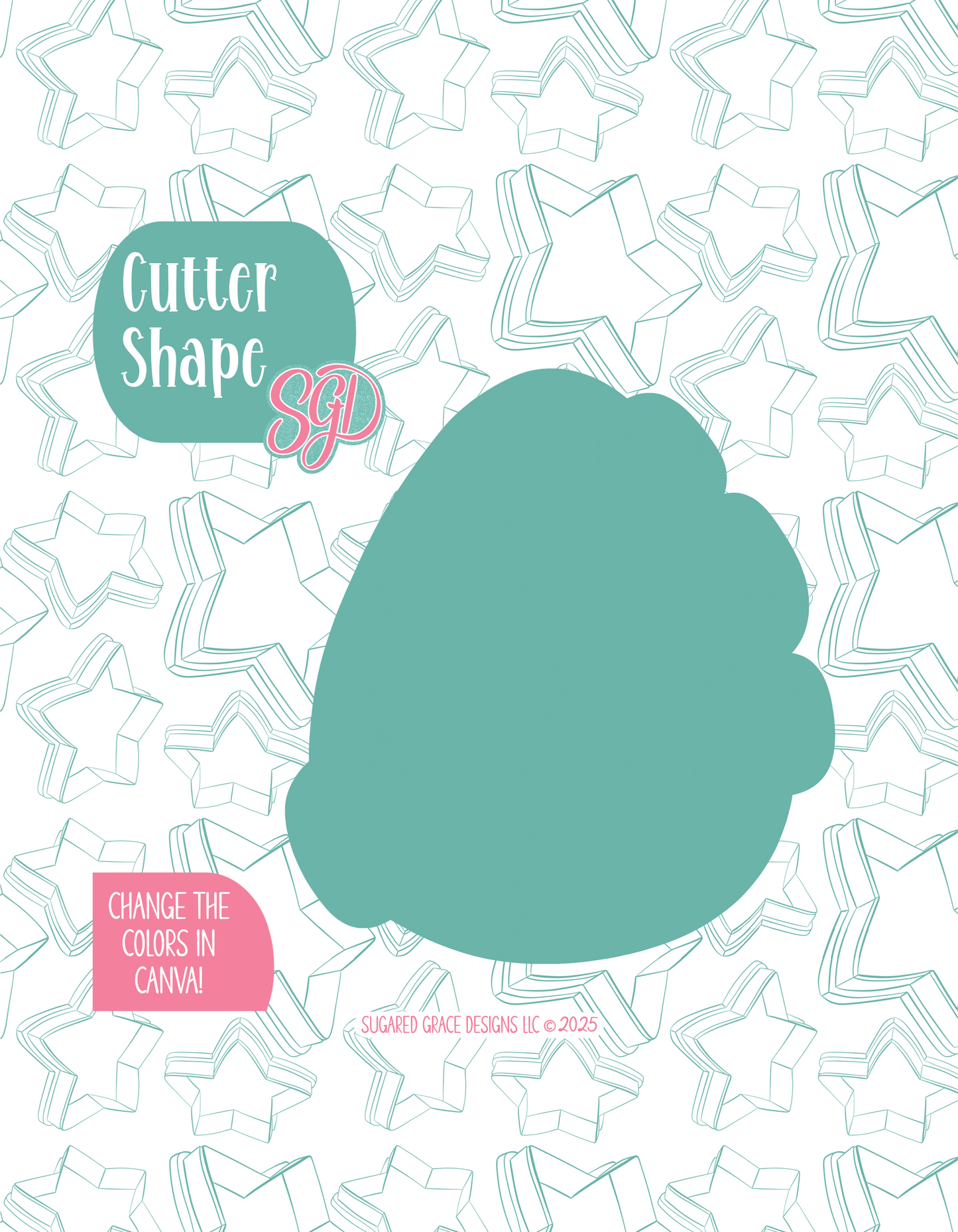 Dinosaur Egg Cookie Cutter Plaque with PNG Images to Match - Hand Drawn Graphics for Edible Ink Printers