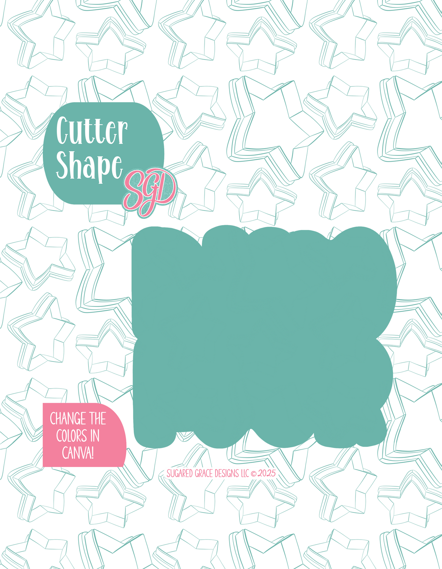 Dino Four Cookie Cutter Plaque with PNG Images to Match - Hand Drawn Graphics for Edible Ink Printers