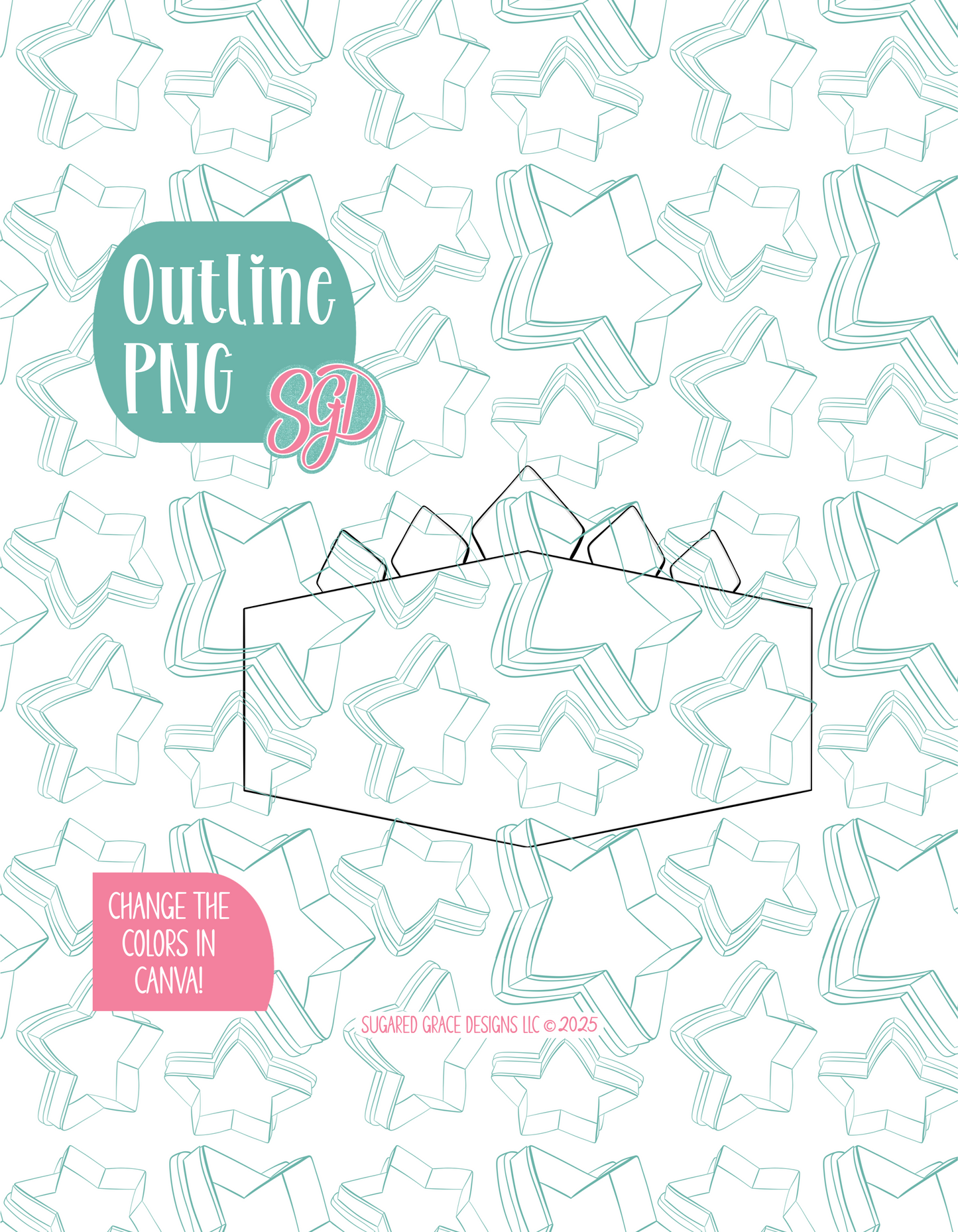Dinosaur Name Plaque Cookie Cutter with PNG Images to Match - Hand Drawn Graphics for Edible Ink Printers