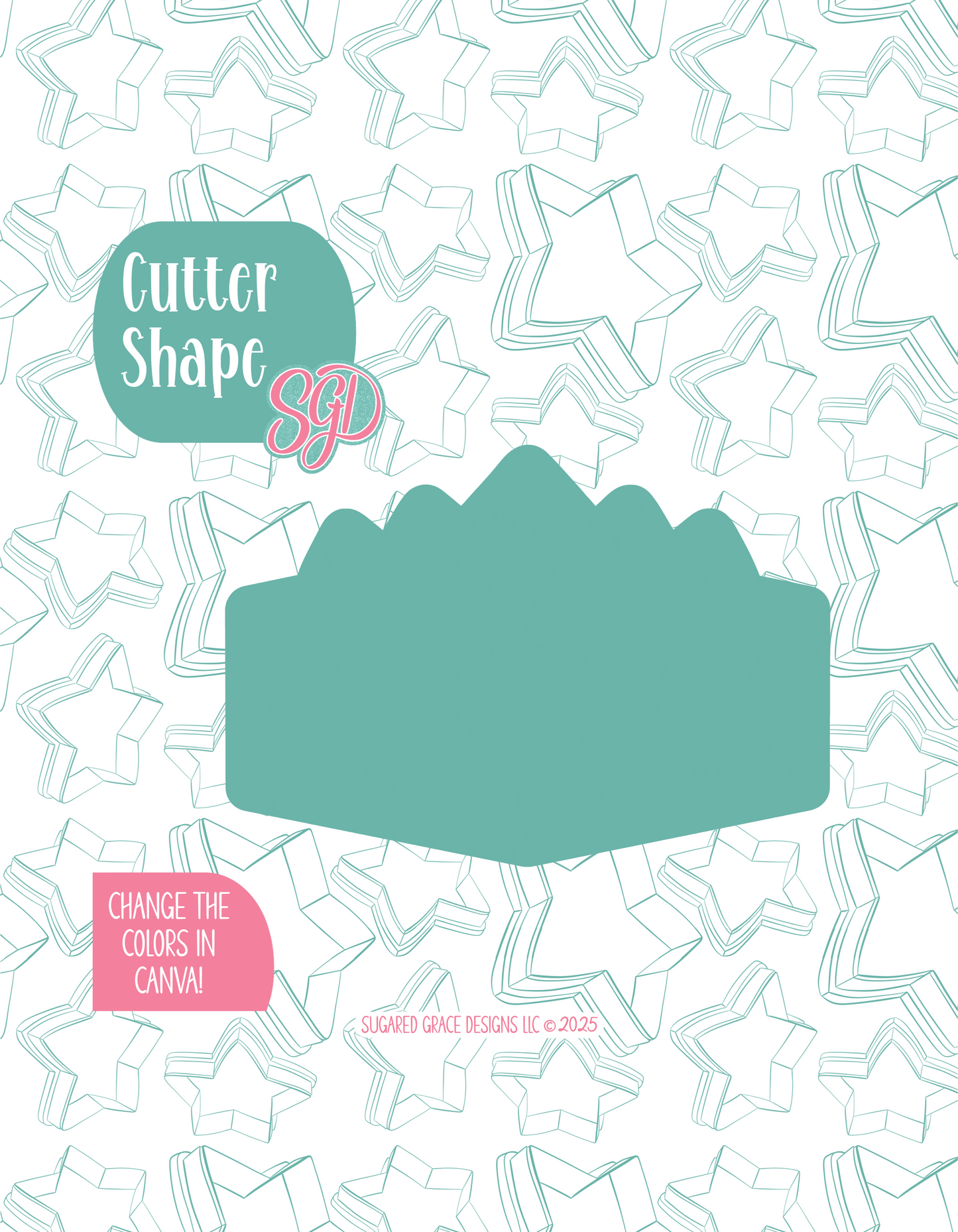 Dinosaur Name Plaque Cookie Cutter with PNG Images to Match - Hand Drawn Graphics for Edible Ink Printers