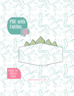 Dinosaur Name Plaque Cookie Cutter with PNG Images to Match - Hand Drawn Graphics for Edible Ink Printers