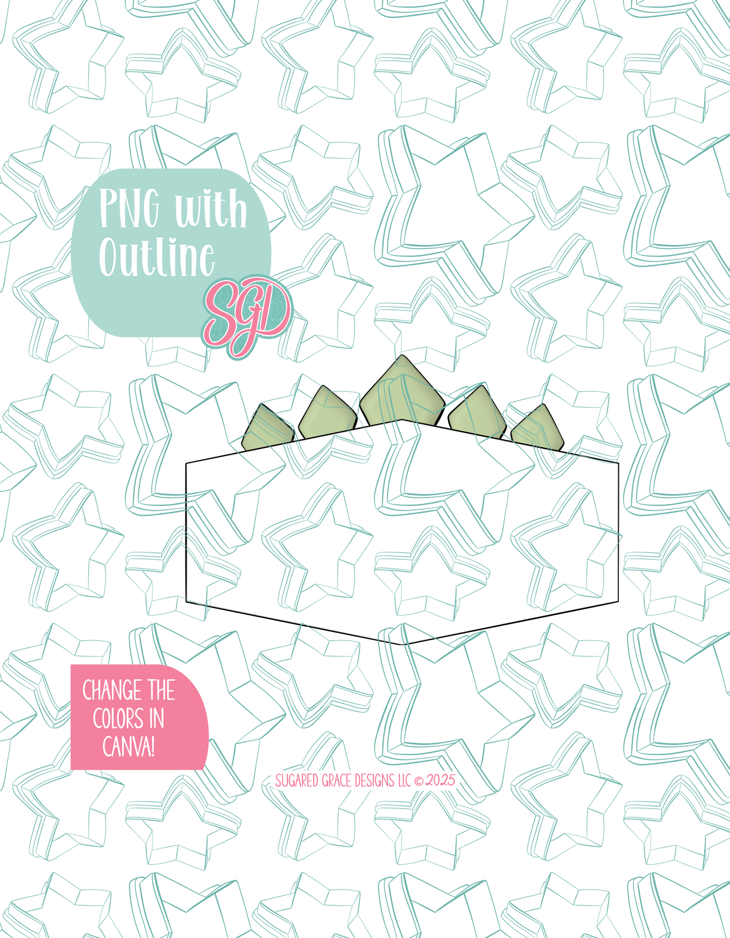 Dinosaur Name Plaque Cookie Cutter STL File with PNG Images to Match - For 3D Printing and Edible Ink Printers