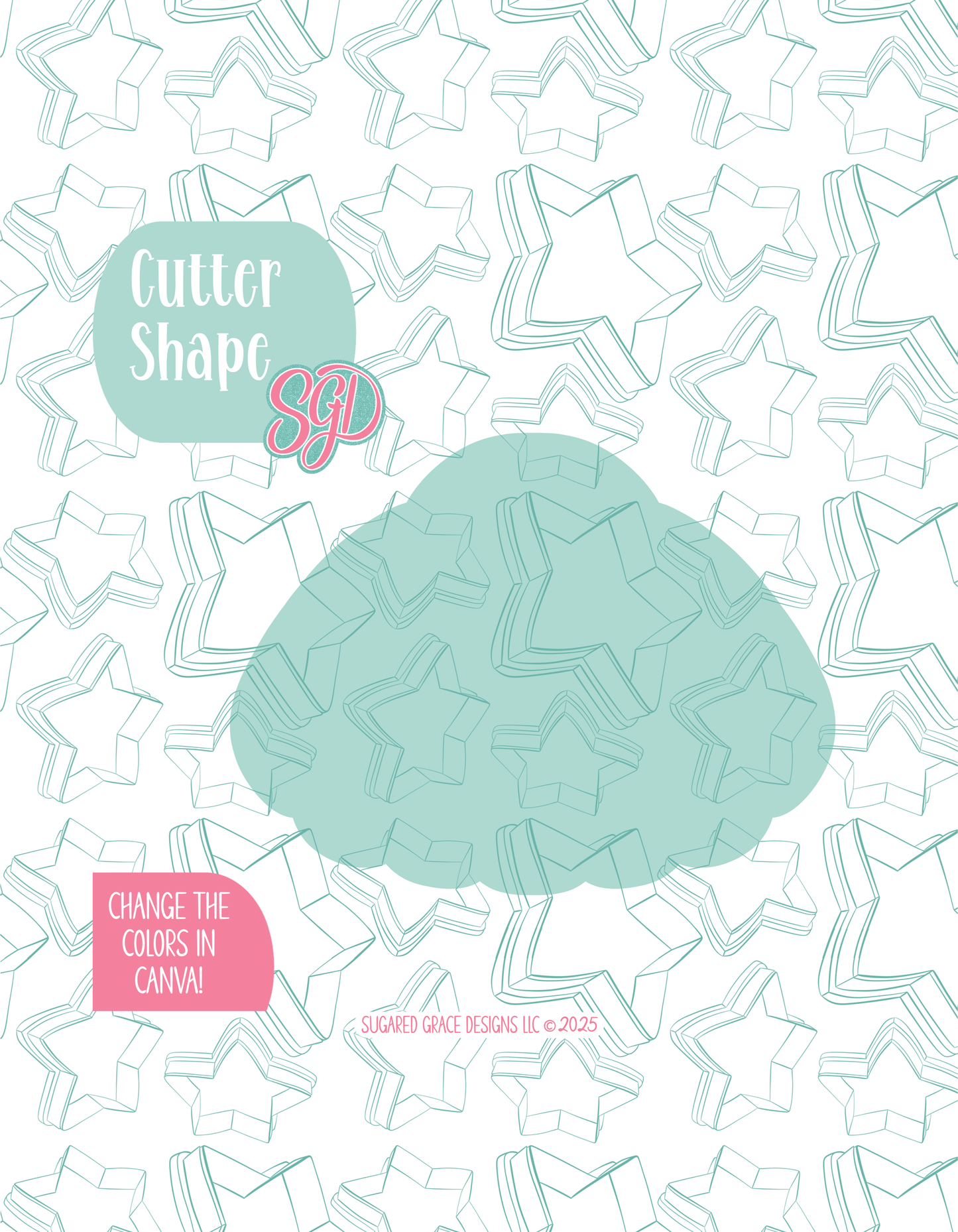 Disco Daisy Cookie Cutter STL and PNG set