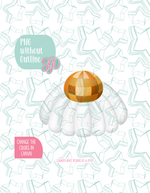 Disco Daisy Cookie Cutter STL and PNG set