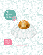 Disco Daisy Cookie Cutter with matching PNG