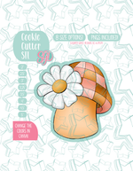 Disco Mushroom Cookie Cutter STL and PNG set