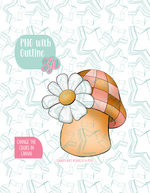 Disco Mushroom Cookie Cutter STL and PNG set