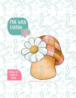 Disco Mushroom Cookie Cutter with matching PNG