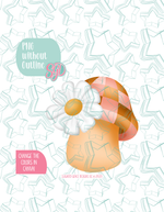 Disco Mushroom Cookie Cutter STL and PNG set