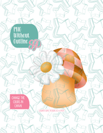 Disco Mushroom Cookie Cutter with matching PNG