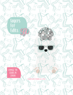 Editable Disco Polar Bear Cookie Cutter STL and PNG (Digital Download)