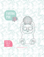 Editable Disco Polar Bear Cookie Cutter STL and PNG (Digital Download)