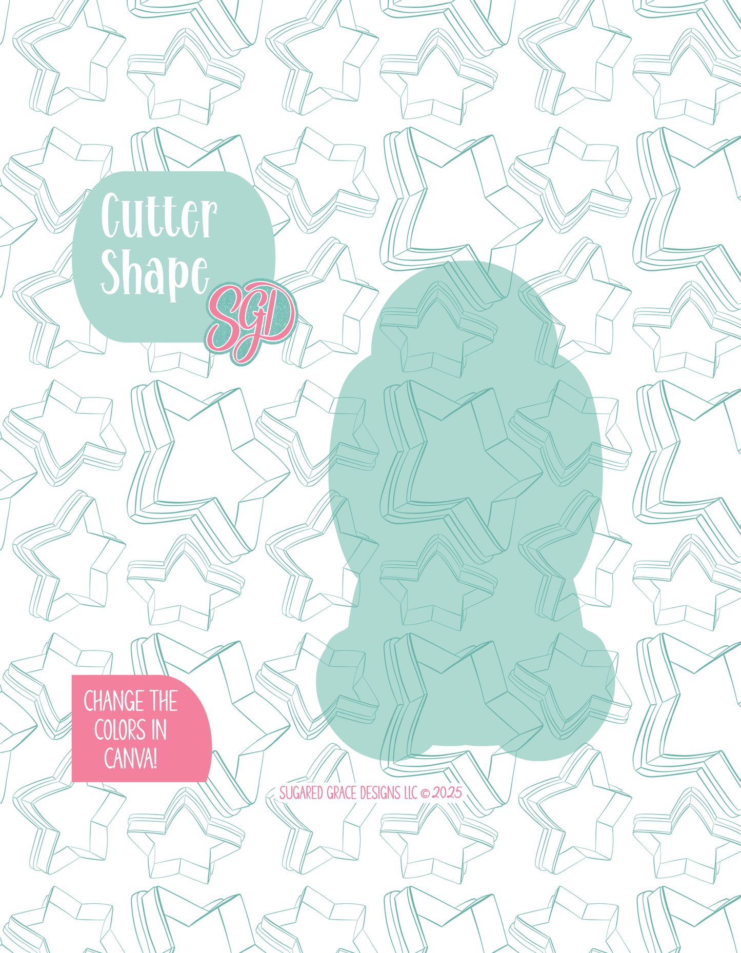 Editable Disco Polar Bear Cookie Cutter STL and PNG (Digital Download)