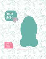 Disco Polar Bear Cookie Cutter with matching PNG