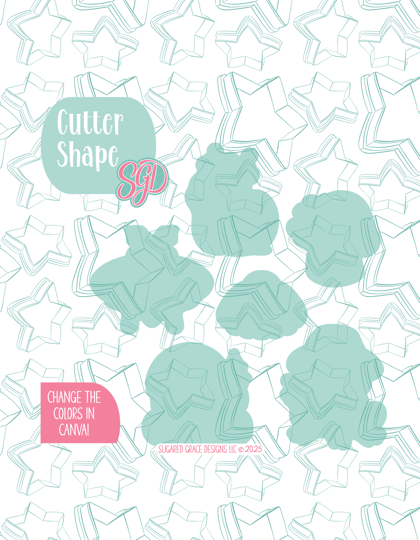 Editable Retro Wild Child Cookie Cutter STL and PNG Set with 6 Designs (Digital Download)