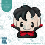 Dracula Cookie Cutter with Matching Printable PNG Image for Edible Ink printers Including Eddie