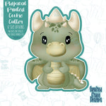 Dragon Cookie Cutter with Matching PNG Image for Edible Ink Printers Including Eddie