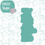 Dressy Thank You Cookie Cutter Plaque with PNG Images to Match - Hand Drawn Graphics for Edible Ink Printers