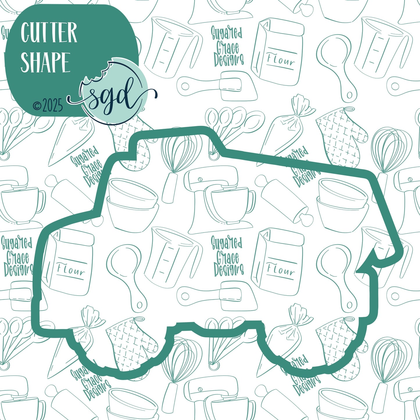 Dump Truck Cookie Cutter with PNG Images to Match - Hand Drawn Graphics for Edible Ink Printers