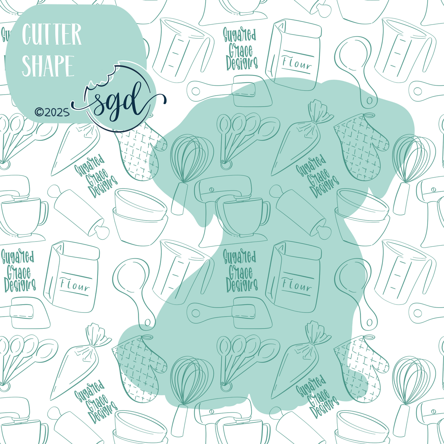 Dalmatian Puppy Dog Cookie Cutter STL File with PNG Images to Match - For 3D Printing and Edible Ink Printers
