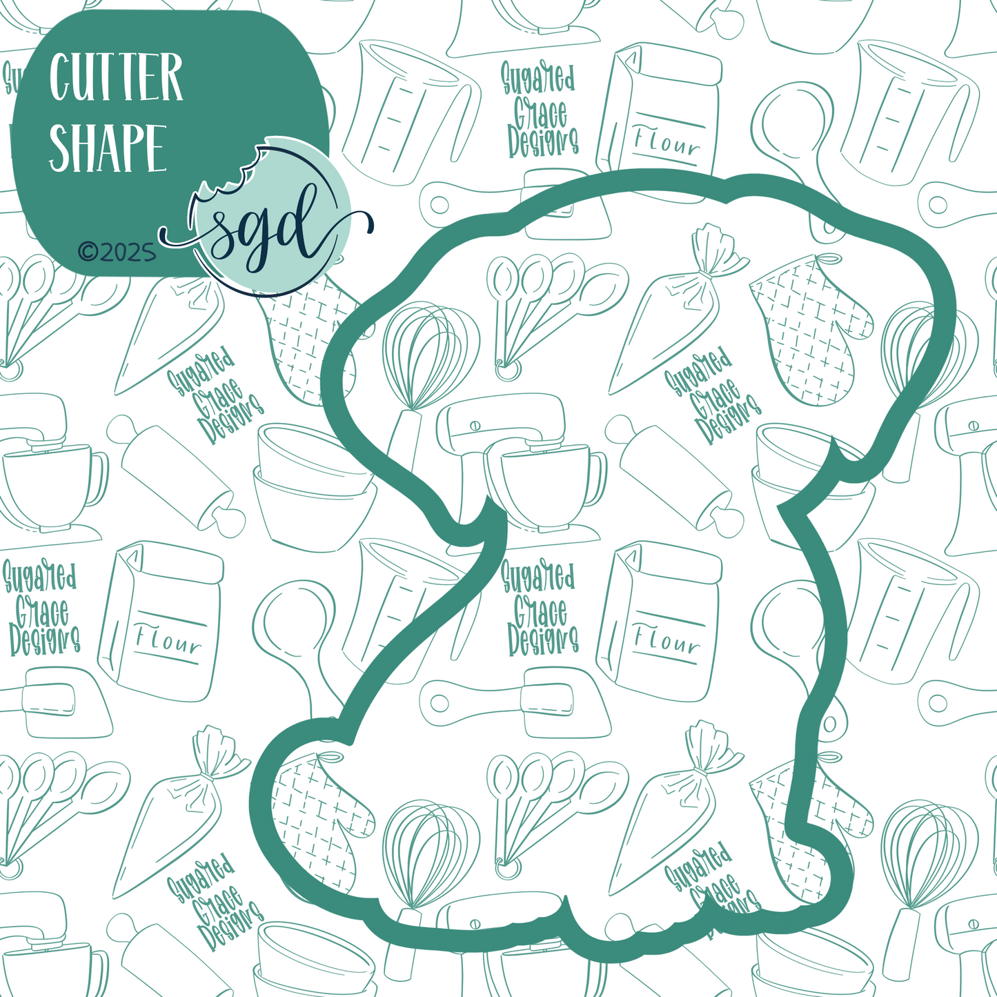 Dalmatian Puppy Dog Cookie Cutter with PNG Images to Match - Hand Drawn Graphics for Edible Ink Printers