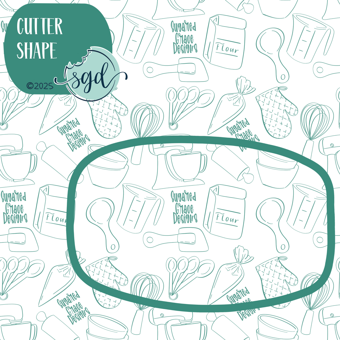 Navy Dog BedCookie Cutter with PNG Images to Match - Hand Drawn Graphics for Edible Ink Printers