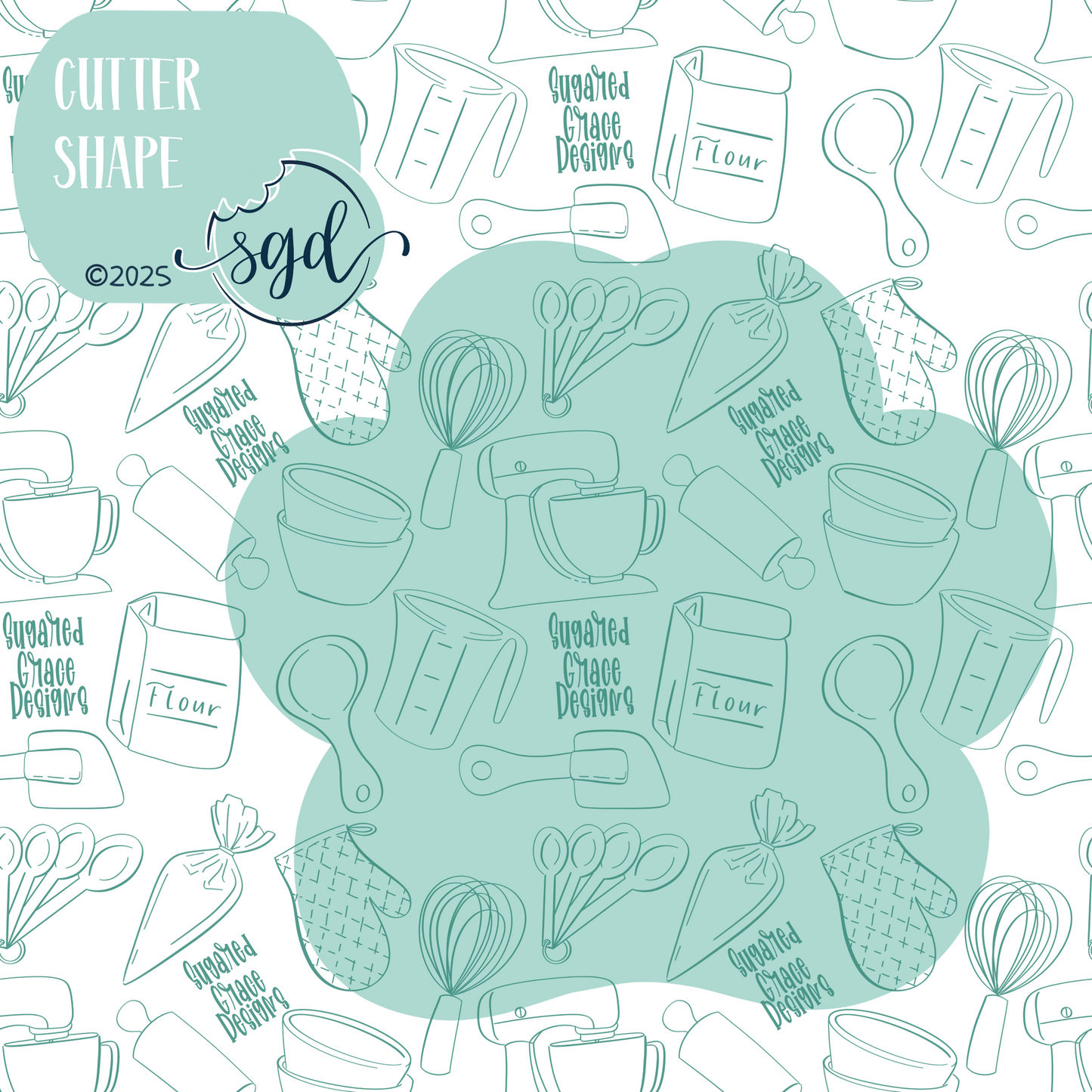 Dog Paw Cookie Cutter STL File  with PNG Images to Match - For 3D Printing and Edible Ink Printers