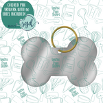 Dog ID Tag Cutter with PNG Images to Match - Hand Drawn Graphics for Edible Ink Printers