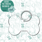 Dog ID Tag Cutter with PNG Images to Match - Hand Drawn Graphics for Edible Ink Printers