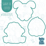 Easter Animal Cookie Cutter Set of 3 with Matching PNG Images for Edible Ink Printers Including Eddie