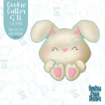 Bunny Cookie Cutter STL Files for 3d Printing with Matching Printable PNG Images for Edible Ink Printers Including Eddie