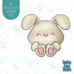 Bunny Cookie Cutter with Matching PNG Images for Edible Ink Printer Including Eddie